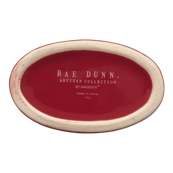 Rae Dunn NEW Naughty or Nice Red Christmas Toothbrush Holder - Picture 3 of 6